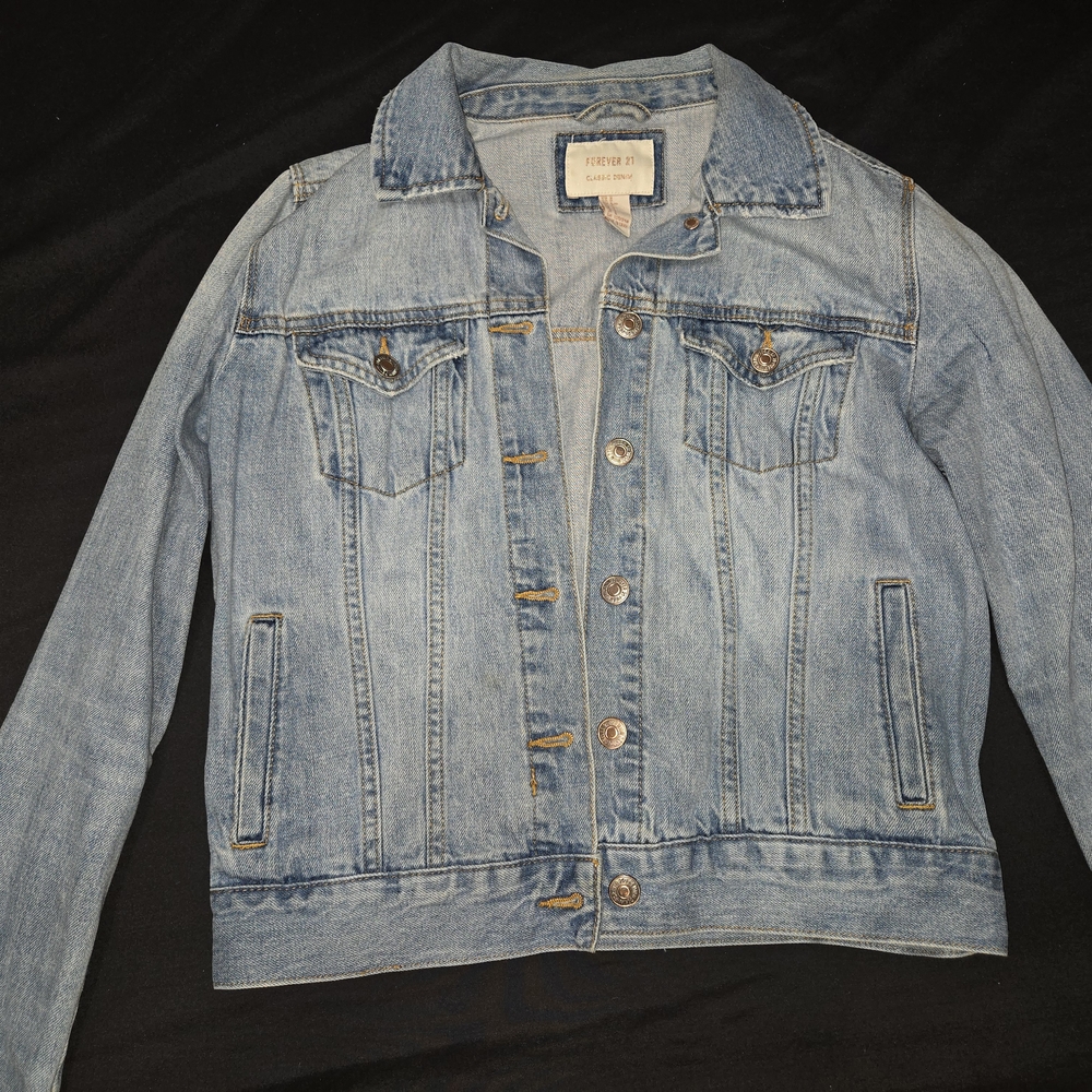 Forever 21 Classic Blue Jean Jacket